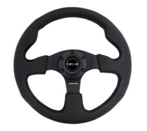 NRG Sportratt Läder med Svarta Sömmar 320mm